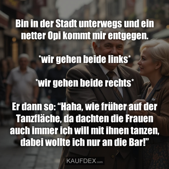Bin in der Stadt unterwegs und ein…