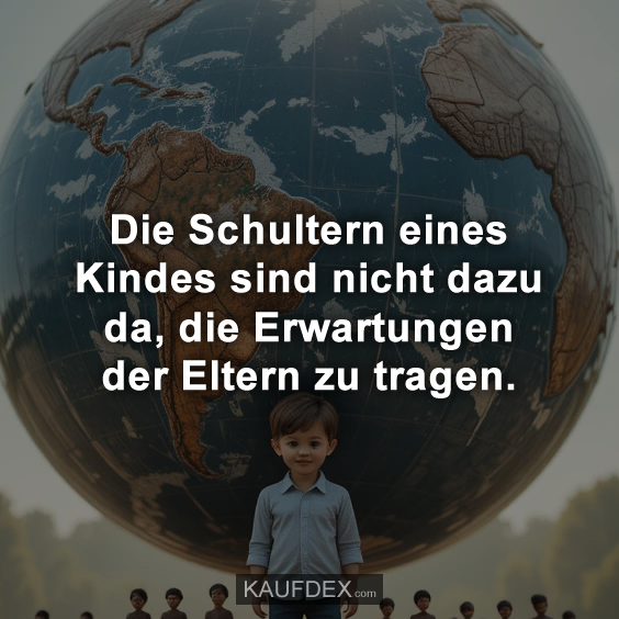 Die Schultern eines Kindes sind…