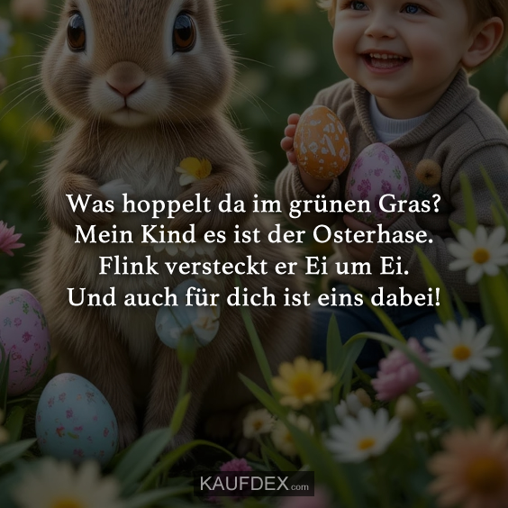 Was hoppelt da im grünen Gras?